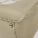 CHANEL Camelia Tote Bag Lamb Skin Beige Gold CC Auth 130497-9