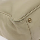 CHANEL Camelia Tote Bag Lamb Skin Beige Gold CC Auth 130497-14