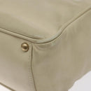 CHANEL Camelia Tote Bag Lamb Skin Beige Gold CC Auth 130497-15