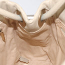 CHANEL Camelia Tote Bag Lamb Skin Beige Gold CC Auth 130497-19