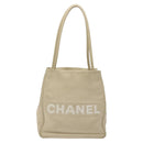CHANEL Camelia Tote Bag Lamb Skin Beige Gold CC Auth 130497-2