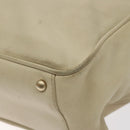CHANEL Camelia Tote Bag Lamb Skin Beige Gold CC Auth 130498-10