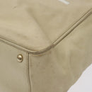 CHANEL Camelia Tote Bag Lamb Skin Beige Gold CC Auth 130498-12