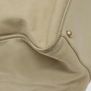CHANEL Camelia Tote Bag Lamb Skin Beige Gold CC Auth 130498-13