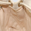 CHANEL Camelia Tote Bag Lamb Skin Beige Gold CC Auth 130498-16