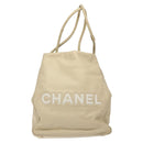 CHANEL Camelia Tote Bag Lamb Skin Beige Gold CC Auth 130498-3