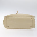 CHANEL Camelia Tote Bag Lamb Skin Beige Gold CC Auth 130498-9