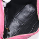 CHANEL Matelasse Shoulder Bag Suede Pink Gold CC Auth 130499-10