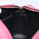 CHANEL Matelasse Shoulder Bag Suede Pink Gold CC Auth 130499-19