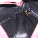 CHANEL Matelasse Shoulder Bag Suede Pink Gold CC Auth 130499-20