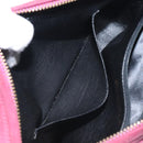 CHANEL Matelasse Shoulder Bag Suede Pink Gold CC Auth 130499-22