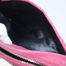 CHANEL Matelasse Shoulder Bag Suede Pink Gold CC Auth 130499-23