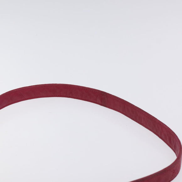 CHANEL Matelasse Shoulder Bag Suede Pink Gold CC Auth 130499