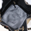 CHANEL Matelasse Chain Hand Bag Raffia Orange Gold CC Auth 130503-10