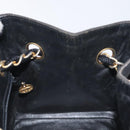 CHANEL Matelasse Chain Hand Bag Raffia Orange Gold CC Auth 130503-18