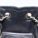 CHANEL Matelasse Chain Hand Bag Raffia Orange Gold CC Auth 130503-19