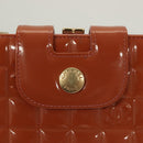 CHANEL Clutch Bag Enamel Pink Gold CC Auth 130506-14