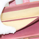 CHANEL Clutch Bag Enamel Pink Gold CC Auth 130506-16