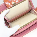 CHANEL Clutch Bag Enamel Pink Gold CC Auth 130506-18