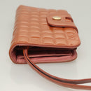CHANEL Clutch Bag Enamel Pink Gold CC Auth 130506-5