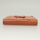 CHANEL Clutch Bag Enamel Pink Gold CC Auth 130506-9