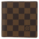 LOUIS VUITTON Damier Ebene Portefeuille Marco Bifold Wallet N61675 Auth 130510-2