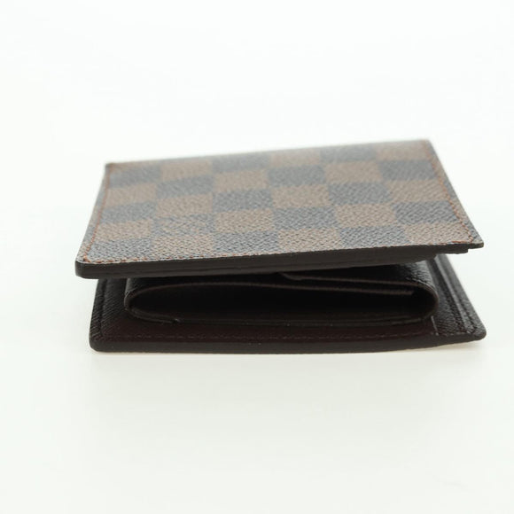 LOUIS VUITTON Damier Ebene Portefeuille Marco Bifold Wallet N61675 Auth 130510