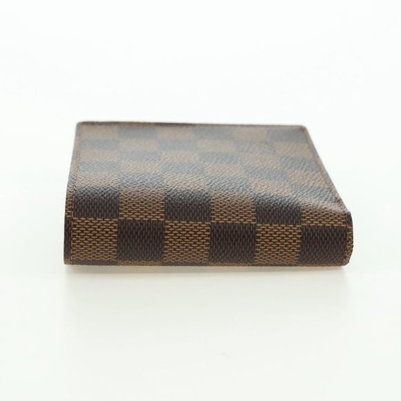 LOUIS VUITTON Damier Ebene Portefeuille Marco Bifold Wallet N61675 Auth 130510