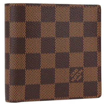 LOUIS VUITTON Damier Ebene Portefeuille Marco Bifold Wallet N61675 Auth 130510V