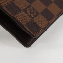 LOUIS VUITTON Damier Ebene Portefeuille Marco Bifold Wallet N61675 Auth 130510V-15