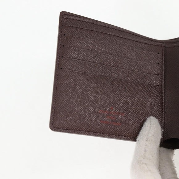 LOUIS VUITTON Damier Ebene Portefeuille Marco Bifold Wallet N61675 Auth 130510V