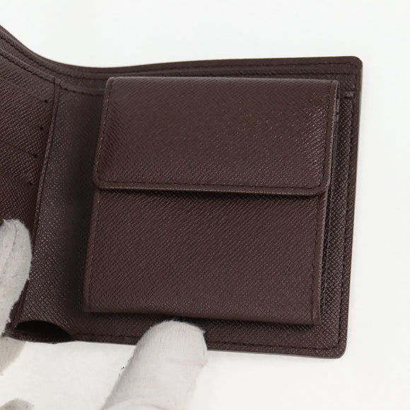 LOUIS VUITTON Damier Ebene Portefeuille Marco Bifold Wallet N61675 Auth 130510V