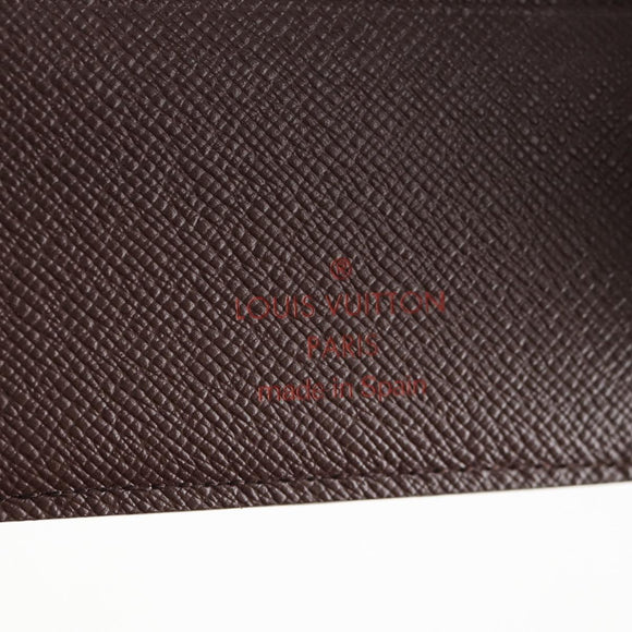 LOUIS VUITTON Damier Ebene Portefeuille Marco Bifold Wallet N61675 Auth 130510V