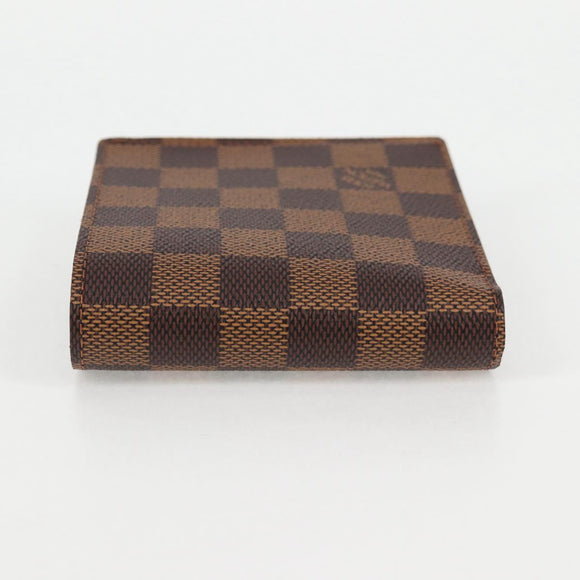 LOUIS VUITTON Damier Ebene Portefeuille Marco Bifold Wallet N61675 Auth 130510V