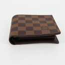 LOUIS VUITTON Damier Ebene Portefeuille Marco Bifold Wallet N61675 Auth 130510V-6