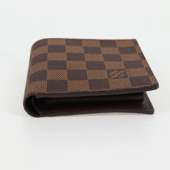 LOUIS VUITTON Damier Ebene Portefeuille Marco Bifold Wallet N61675 Auth 130510V