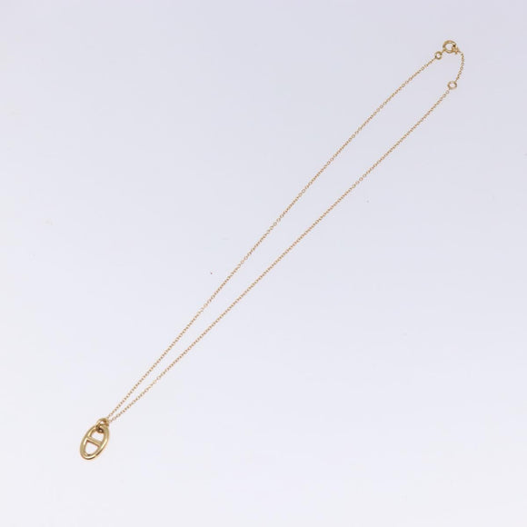 HERMES Chaine d'Ancreu Flandre Necklace 18K Gold 750 Gold Auth 130529M