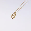 HERMES Chaine d'Ancreu Flandre Necklace 18K Gold 750 Gold Auth 130529M-3