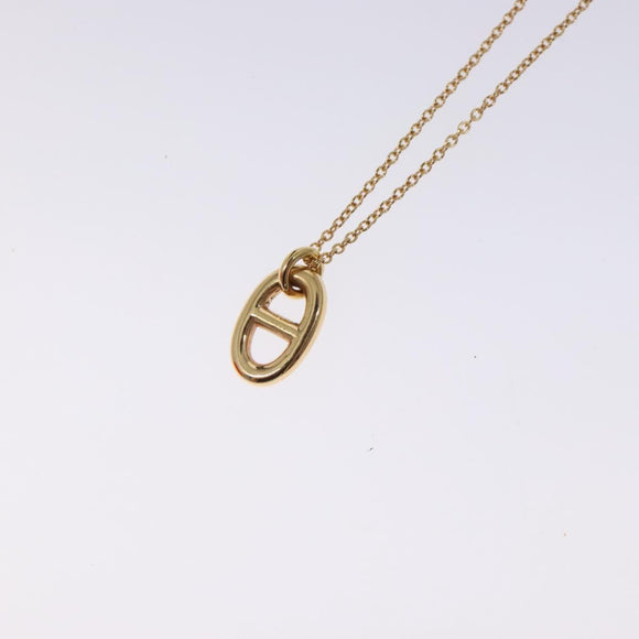 HERMES Chaine d'Ancreu Flandre Necklace 18K Gold 750 Gold Auth 130529M
