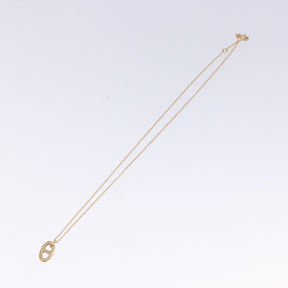 HERMES Chaine d'Ancreu Flandre Necklace 18K Gold 750 Gold Auth 130529M