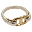 HERMES Shane Duncle Ring Ag925 Size 49 Silver Gold Auth 130538M-1