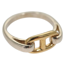 HERMES Shane Duncle Ring Ag925 Size 49 Silver Gold Auth 130538M
