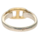 HERMES Shane Duncle Ring Ag925 Size 49 Silver Gold Auth 130538M-3