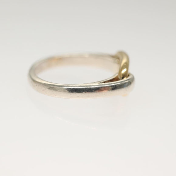 HERMES Shane Duncle Ring Ag925 Size 49 Silver Gold Auth 130538M