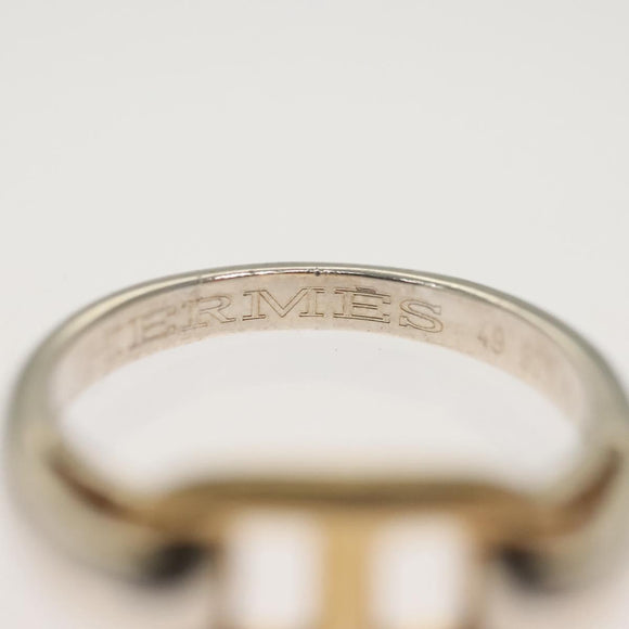 HERMES Shane Duncle Ring Ag925 Size 49 Silver Gold Auth 130538M