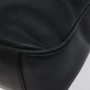 GUCCI Bamboo Hand Bag Leather Black Gold 001 1638 3754 Auth 130571-14