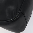 GUCCI Bamboo Hand Bag Leather Black Gold 001 1638 3754 Auth 130571-9