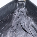 GUCCI Bamboo Hand Bag Leather Black Gold 001 1638 3754 Auth 130571-19