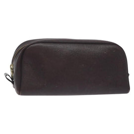 LOUIS VUITTON Taiga Trousse Toilette PM Clutch Bag Acajou M30226 LV Auth 130575