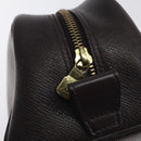 LOUIS VUITTON Taiga Trousse Toilette PM Clutch Bag Acajou M30226 LV Auth 130575-8